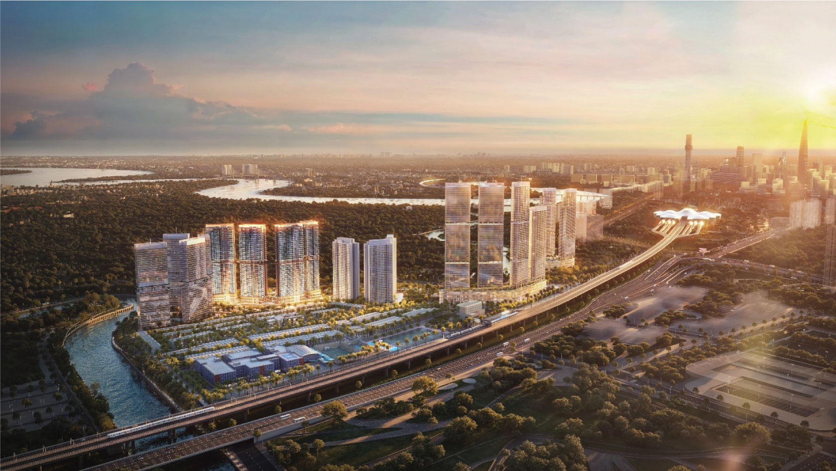 phối cảnh dự án palm city